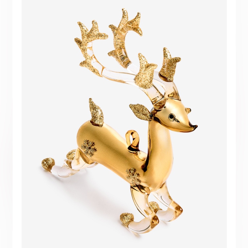 LIMITED TIME OFFER Elegant Gold Reindeer Ornament - Picture 3 of 5